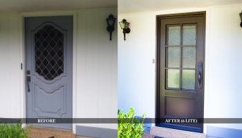 residential doors before and after