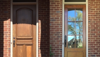 residential wood doors before and after