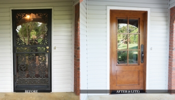 residential entry doors before and after