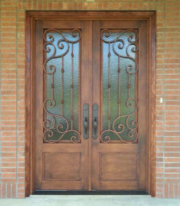 elegant custom residential double doors
