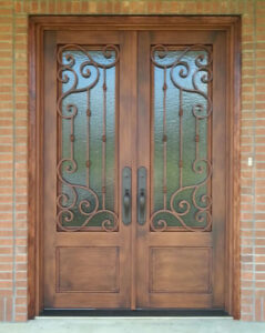 elegant residential replacement double door entryway