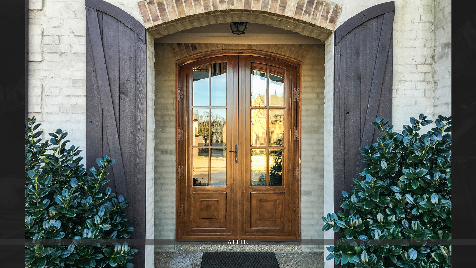 traditional wood residential security doors
