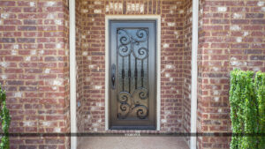 custom ornamental iron entry doors for homes