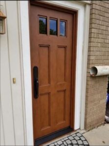 Single Square 4 Panel Wood Stain